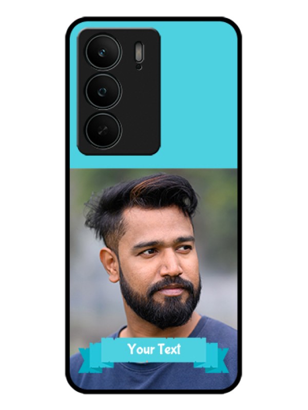 Custom Realme C75 5G Custom Glass Phone Case - Blue Color Design