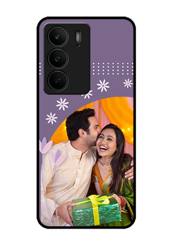Realme C75 5G Custom Glass Phone Case - Lavender Flowers Design
