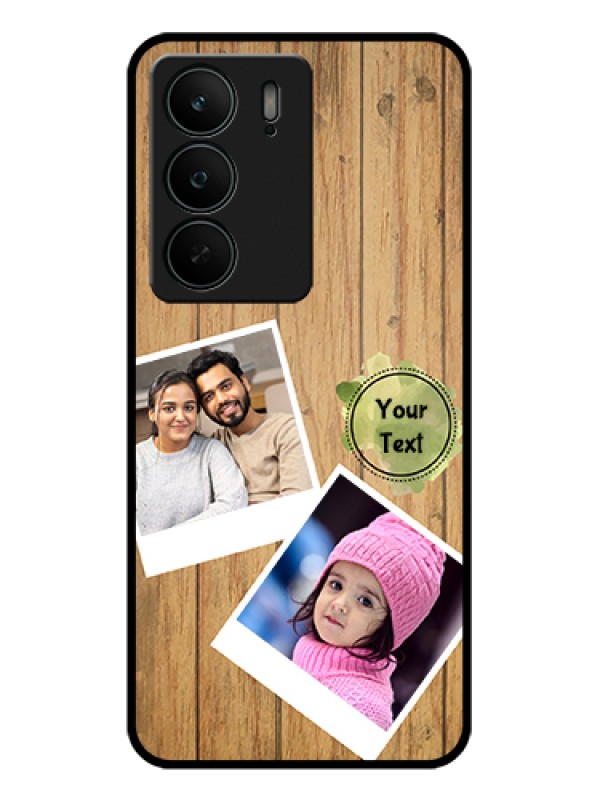 Custom Realme C75 5G Custom Glass Phone Case - Wooden Texture Design