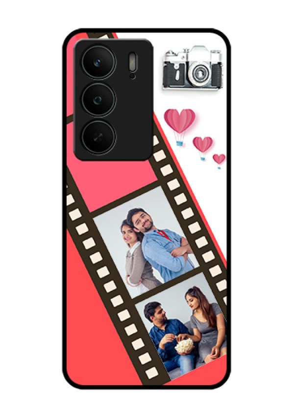 Realme C75 5G Custom Glass Phone Case - 3 Image Holder With Film Reel