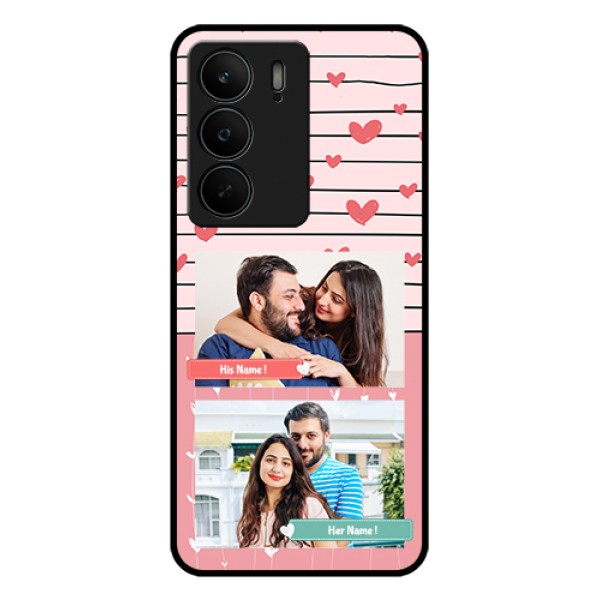 Realme C75 5G Custom Glass Phone Case - Photo With Heart Design