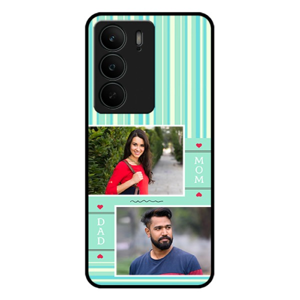 Realme C75 5G Custom Glass Phone Case - Mom & Dad Pic Design