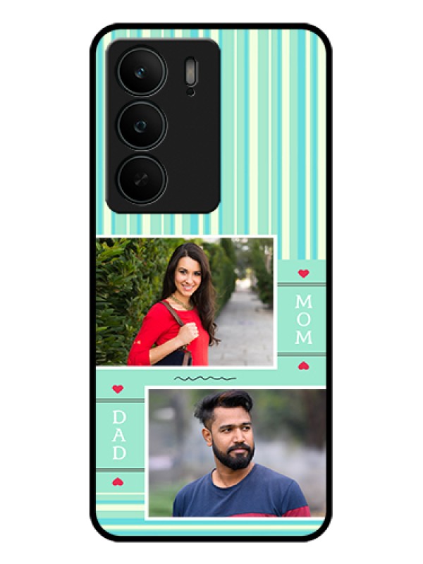 Custom Realme C75 5G Custom Glass Phone Case - Mom & Dad Pic Design