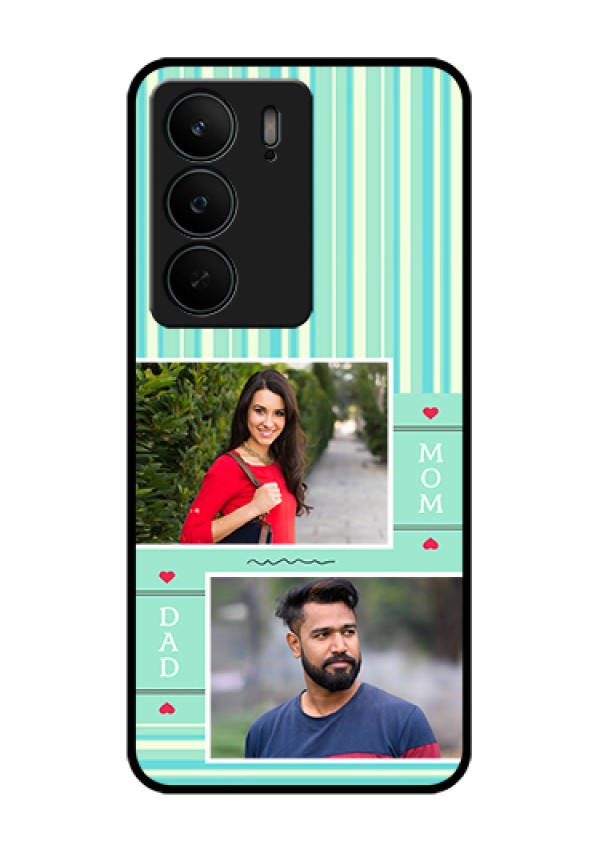 Realme C75 5G Custom Glass Phone Case - Mom & Dad Pic Design