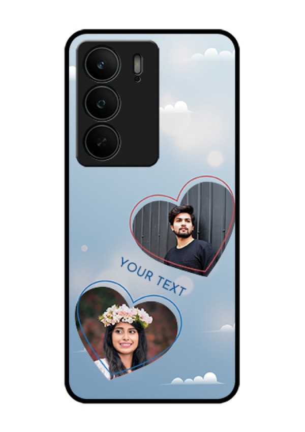 Realme C75 5G Custom Glass Phone Case - Blue Color Couple Design