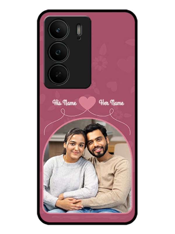 Custom Realme C75 5G Custom Glass Phone Case - Love Floral Design