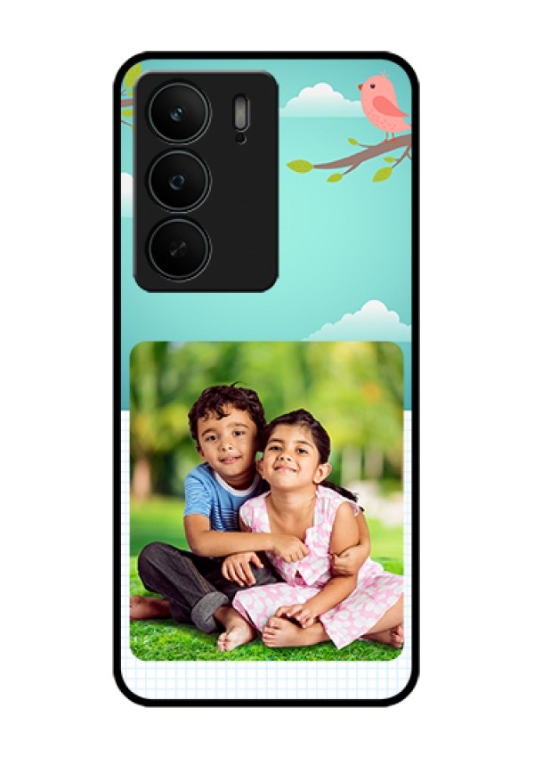 Realme C75 5G Custom Glass Phone Case - Doodle Love Design