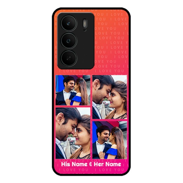 Realme C75 5G Custom Glass Phone Case - I Love You Pink Design