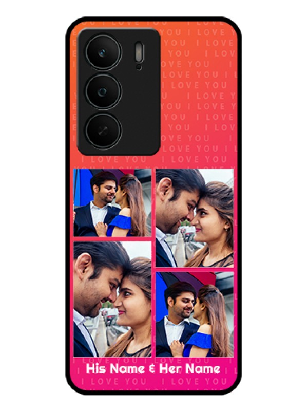 Custom Realme C75 5G Custom Glass Phone Case - I Love You Pink Design