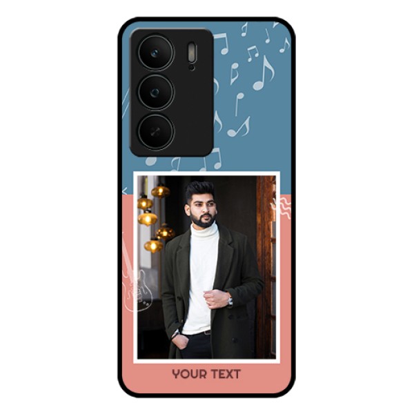 Realme C75 5G Custom Glass Phone Case - With Color Musical Note Design Realme C75 5G Custom Glass Phone Case - With Color Musical Note Design