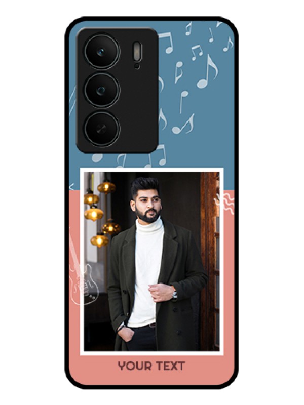 Custom Realme C75 5G Custom Glass Phone Case - With Color Musical Note Design