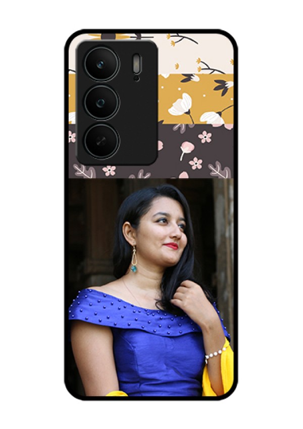 Realme C75 5G Custom Glass Phone Case - Stylish Floral Design