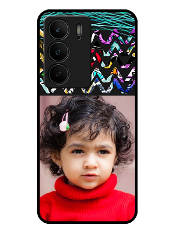 Custom Realme C75 5G Custom Glass Phone Case - Neon Abstract Design