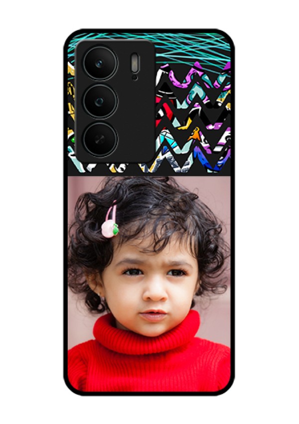 Realme C75 5G Custom Glass Phone Case - Neon Abstract Design