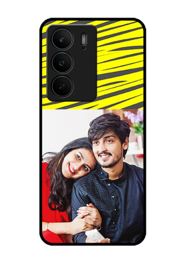 Realme C75 5G Custom Glass Phone Case - Yellow Abstract Design