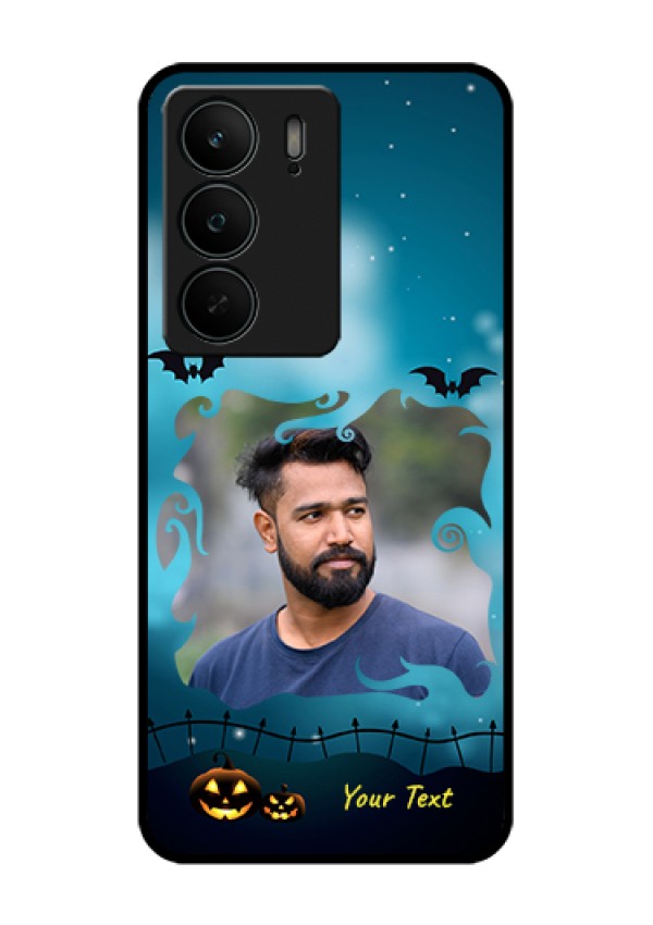 Realme C75 5G Custom Glass Phone Case - Halloween Frame Design