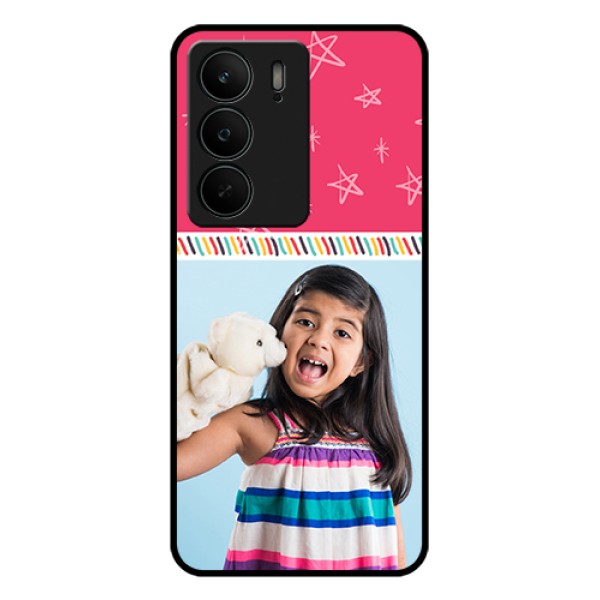 Realme C75 5G Custom Glass Phone Case - Line Art Design