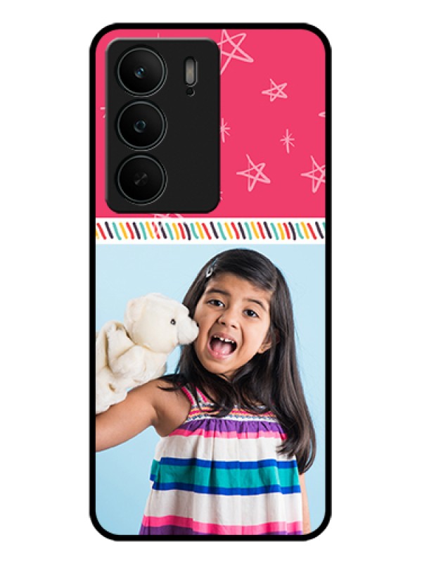 Custom Realme C75 5G Custom Glass Phone Case - Line Art Design