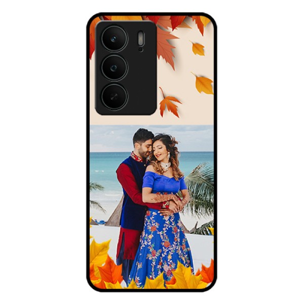 Realme C75 5G Custom Glass Phone Case - Autumn Maple Leaves Design Realme C75 5G Custom Glass Phone Case - Autumn Maple Leaves Design