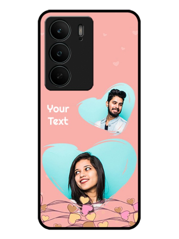 Custom Realme C75 5G Custom Glass Phone Case - Love Doodle Design