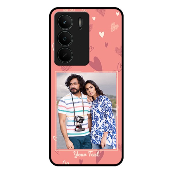 Realme C75 5G Custom Glass Phone Case - Love Doodle Art Design