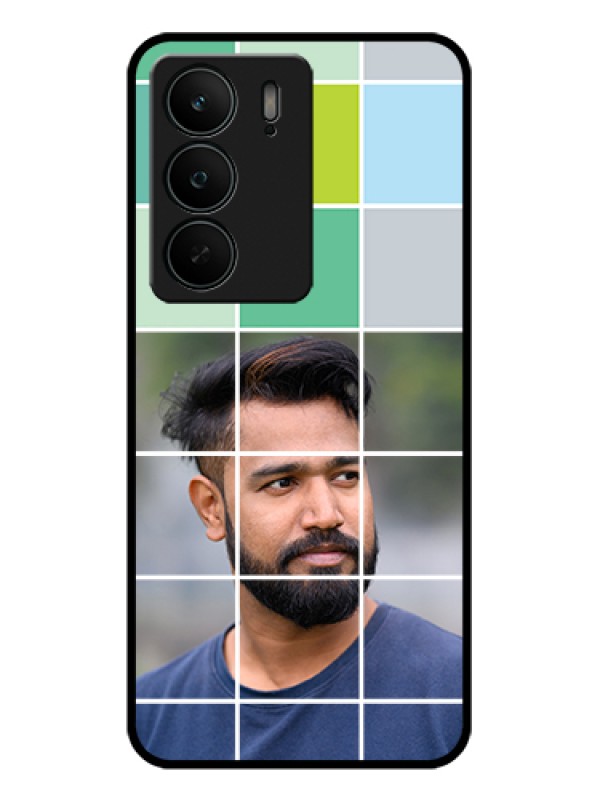 Custom Realme C75 5G Custom Glass Phone Case - With White Box Pattern