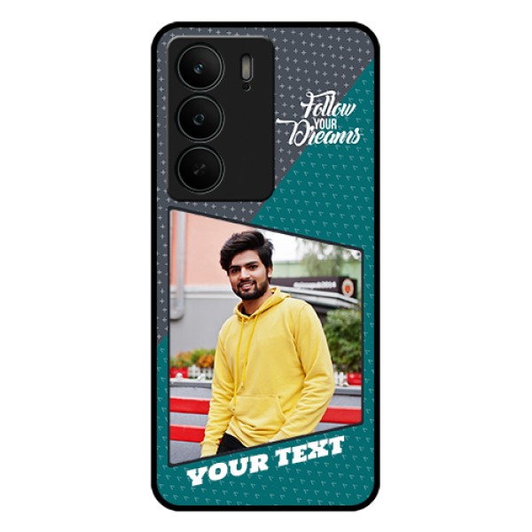 Realme C75 5G Custom Glass Phone Case - Background Pattern Design With Quote Realme C75 5G Custom Glass Phone Case - Background Pattern Design With Quote