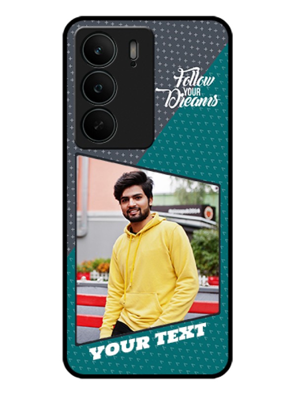 Custom Realme C75 5G Custom Glass Phone Case - Background Pattern Design With Quote