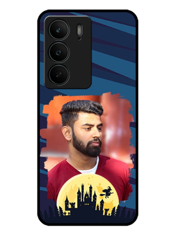 Custom Realme C75 5G Custom Glass Phone Case - Halloween Witch Design