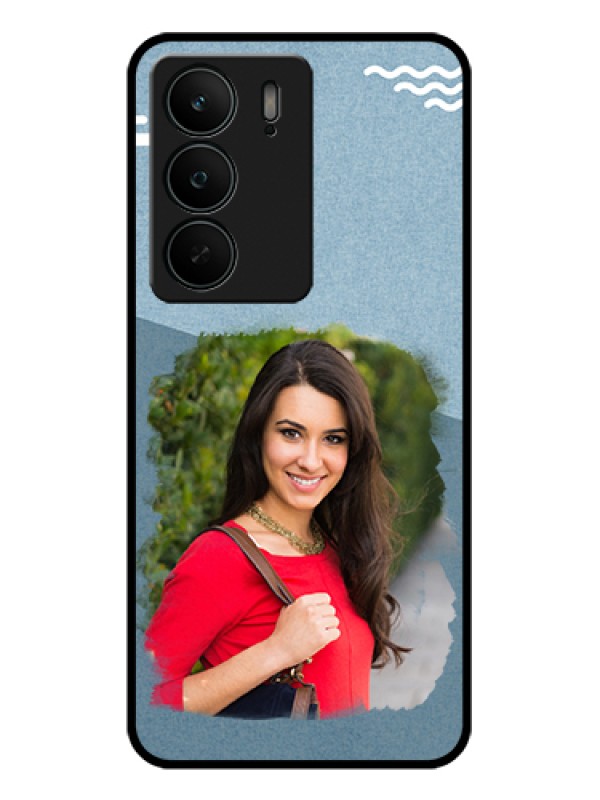 Custom Realme C75 5G Custom Glass Phone Case - Grunge Line Art Design