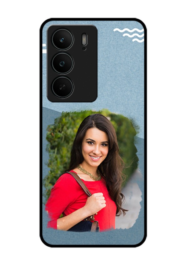 Realme C75 5G Custom Glass Phone Case - Grunge Line Art Design