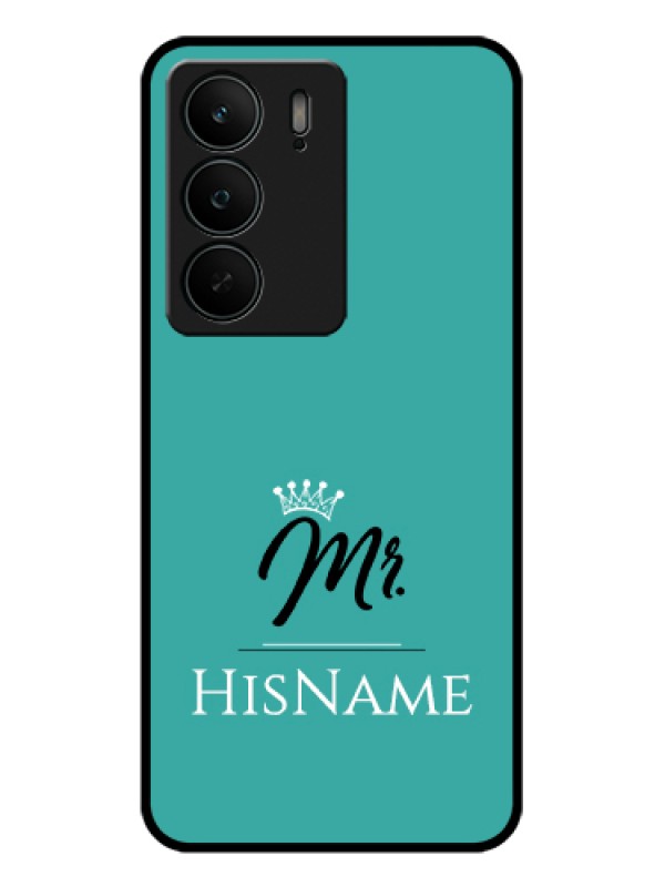 Custom Realme C75 5G Custom Glass Phone Case - Mr With Name Design
