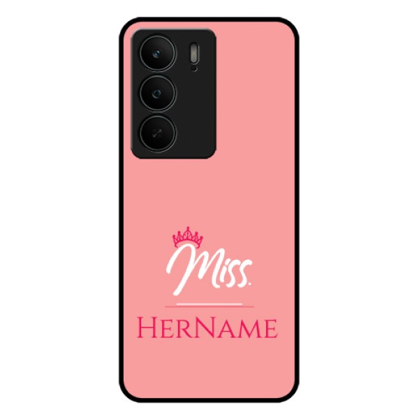 Realme C75 5G Custom Glass Phone Case - Mrs With Name Design
