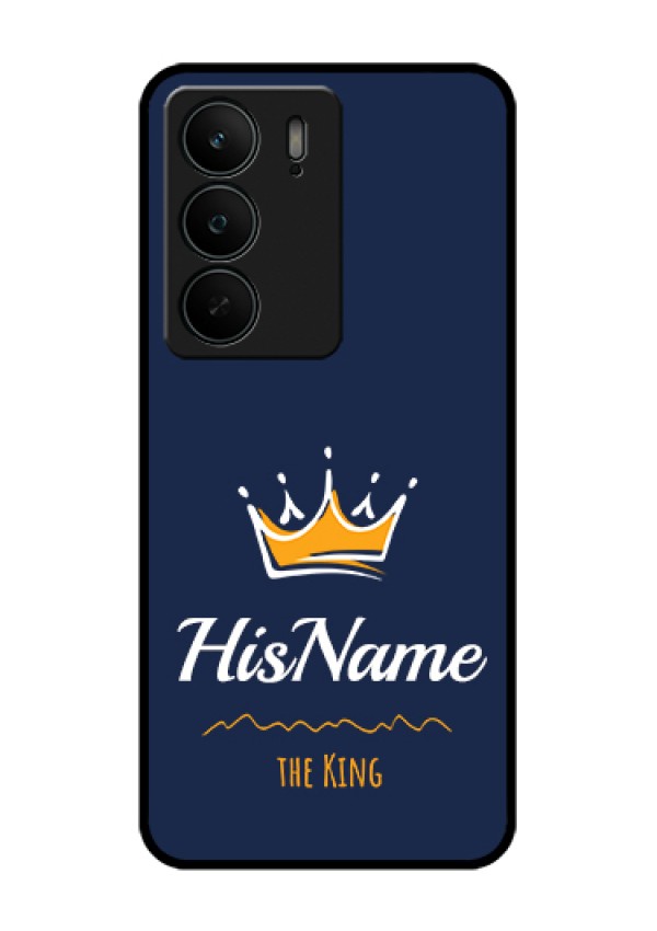 Realme C75 5G Custom Glass Phone Case - King With Name Design