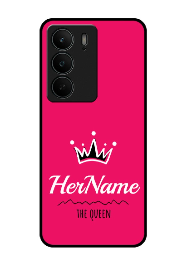 Realme C75 5G Custom Glass Phone Case - Queen With Name Design