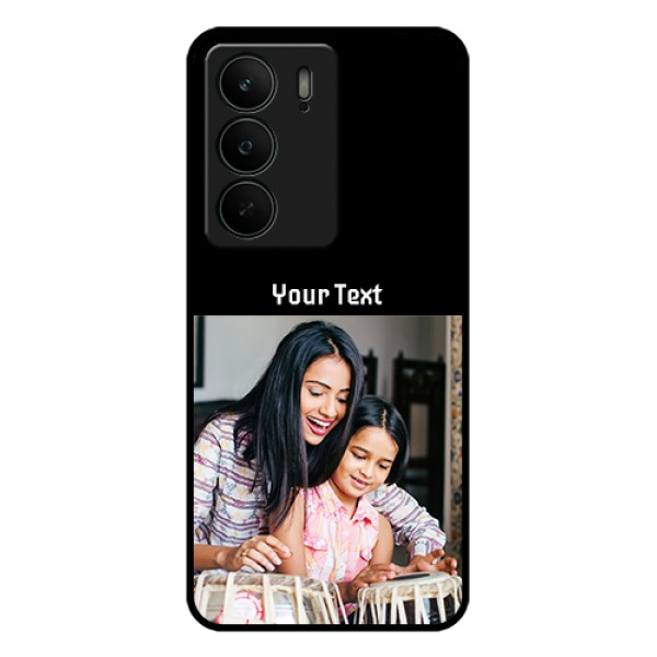 Realme C75 5G Custom Glass Phone Case - Photo With Name Design