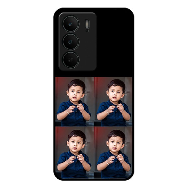 Realme C75 5G Custom Glass Phone Case - 4 Image Holder Design