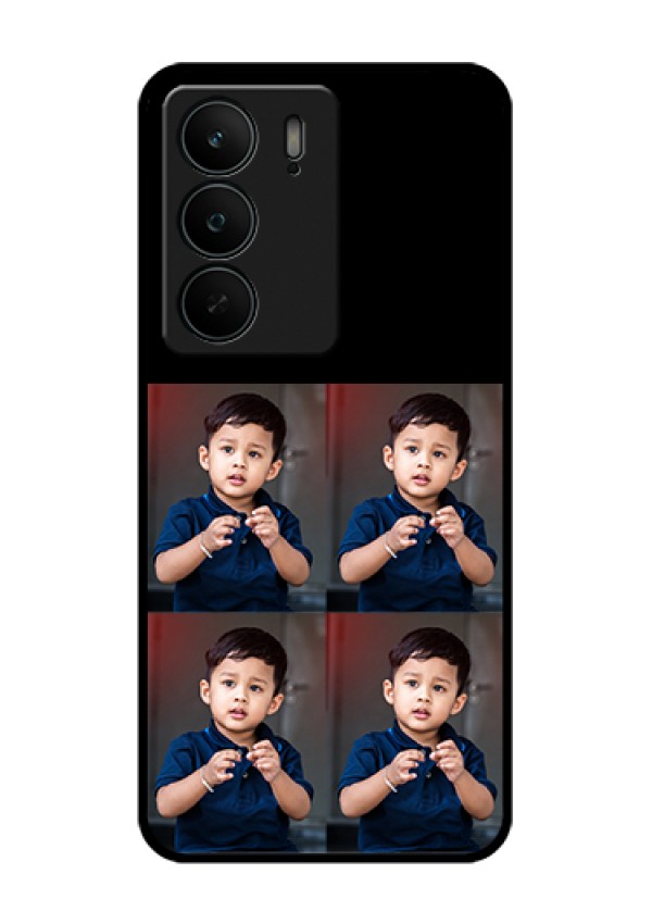Realme C75 5G Custom Glass Phone Case - 4 Image Holder Design