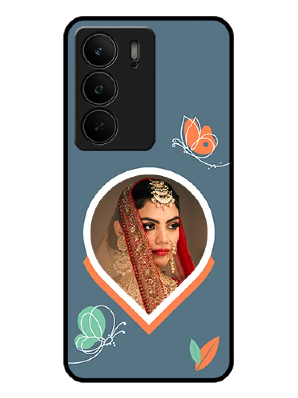 Custom Realme C75 5G Custom Glass Phone Case - Droplet Butterflies Design