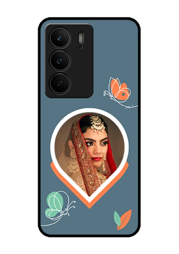 Realme C75 5G Custom Glass Phone Case - Droplet Butterflies Design