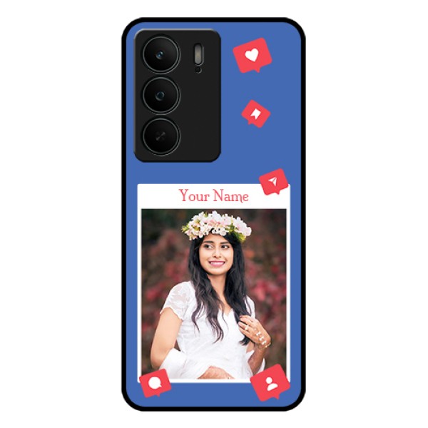 Realme C75 5G Custom Glass Phone Case - Like Share And Comment Design Realme C75 5G Custom Glass Phone Case - Like Share And Comment Design