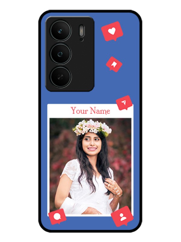 Custom Realme C75 5G Custom Glass Phone Case - Like Share And Comment Design