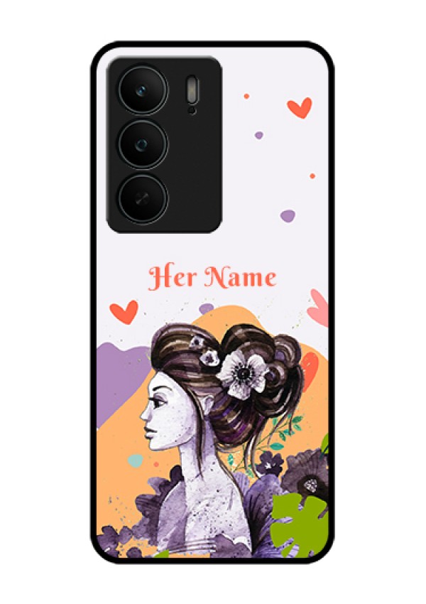 Realme C75 5G Custom Glass Phone Case - Woman And Nature Design