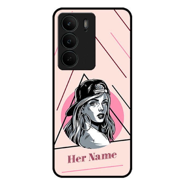 Realme C75 5G Custom Glass Phone Case - Rockstar Girl Design