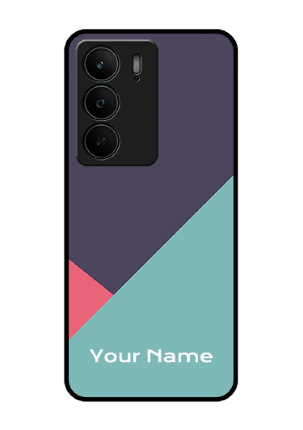 Realme C75 5G Custom Glass Phone Case - Tri Color Abstract Design