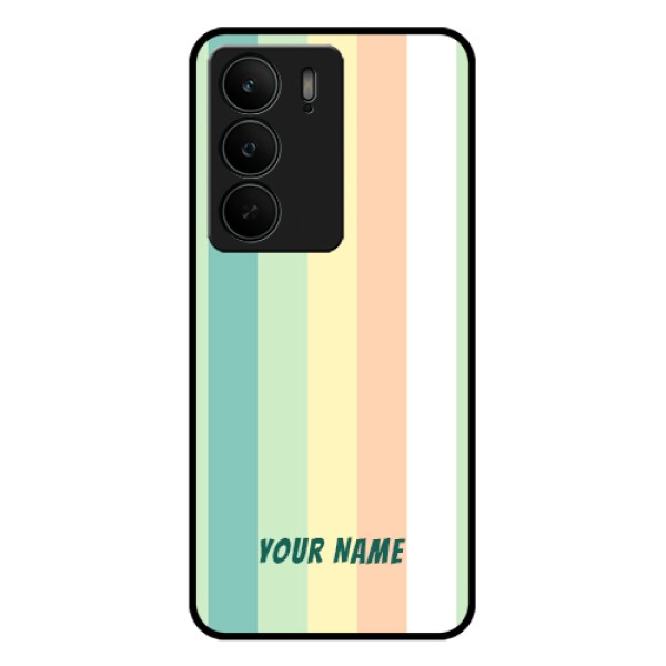 Realme C75 5G Custom Glass Phone Case - Multi - Colour Stripes Design Realme C75 5G Custom Glass Phone Case - Multi - Colour Stripes Design