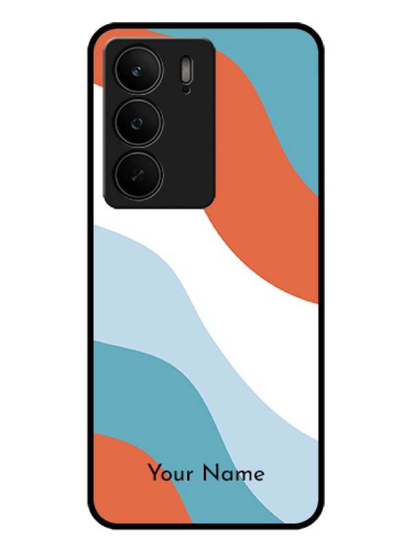 Custom Realme C75 5G Custom Glass Phone Case - Coloured Waves Design