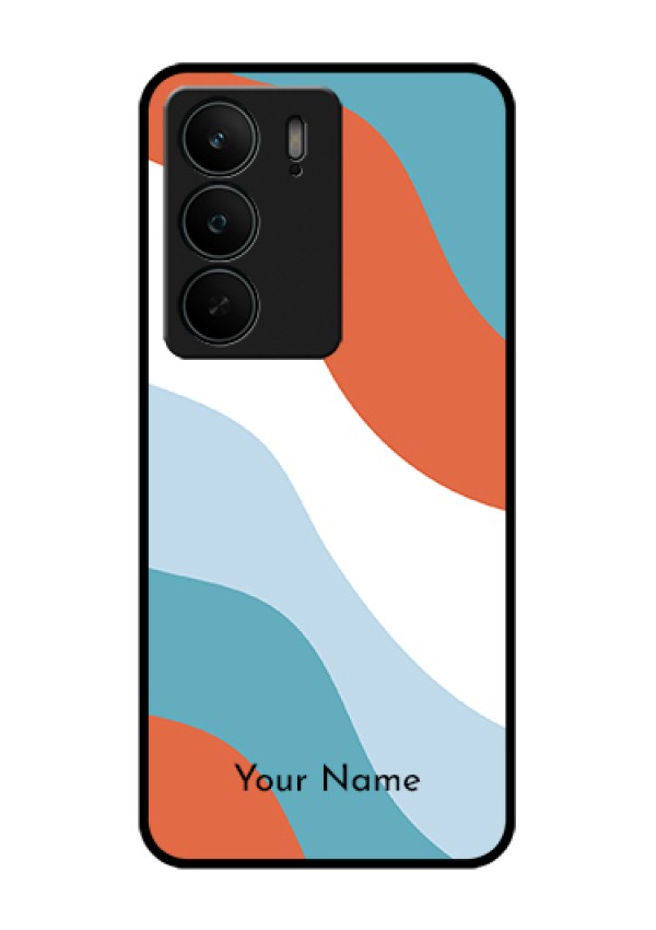 Realme C75 5G Custom Glass Phone Case - Coloured Waves Design