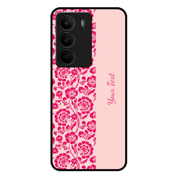 Realme C75 5G Custom Glass Phone Case - Attractive Floral Pattern Design Realme C75 5G Custom Glass Phone Case - Attractive Floral Pattern Design