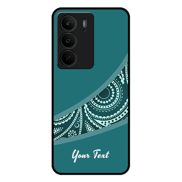 Realme C75 5G Custom Glass Phone Case - Semi Visible Floral Design